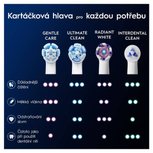 Oral-B iO Ultimate Clean Black náhradní hlavice, 4 ks