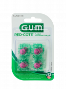 GUM Red Cote tablety pro indikaci zubního plaku, 12 ks