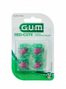 GUM Red Cote tablety pro indikaci zubního plaku, 12 ks