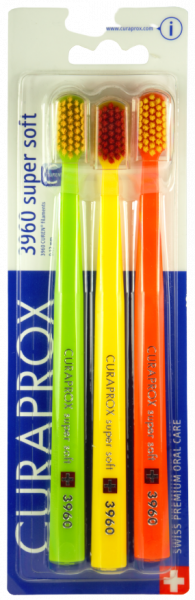 Curaprox CS 3960 zubní kartáčky, Super soft, 3 kusy