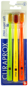 Curaprox CS 3960 zubní kartáčky, Super soft, 3 kusy