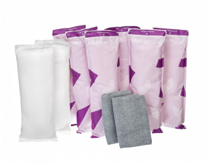 Frida Mom Ice Maxi chladicí absorpční vložky 8 ks + jednorázové poporodní kalhotky 2 ks