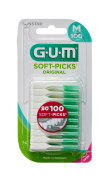 GUM Soft-Picks Regular masážní mezizubní kartáčky s fluoridy, ISO 1, 100 ks