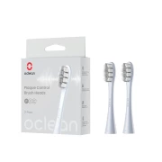 Oclean náhradní hlavice Plaque Control Medium, P1C9 - 2 ks, stříbrné