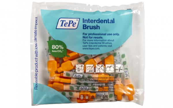 TePe Original mezizubní kartáčky z bioplastu 0,45 mm, oranžové, 25 ks