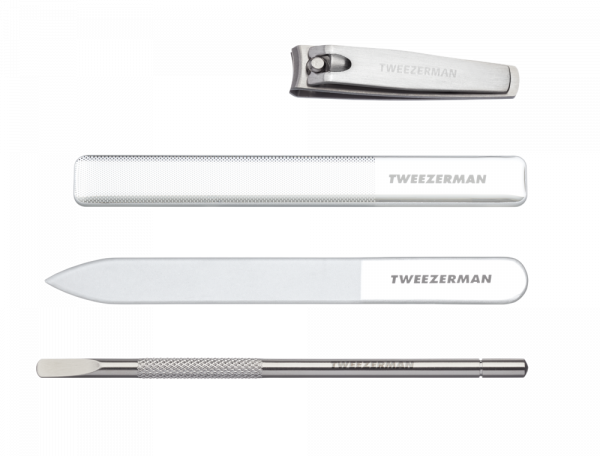 Tweezerman Glass Manicure Set, sada na manikúru se skleněnými pilníky