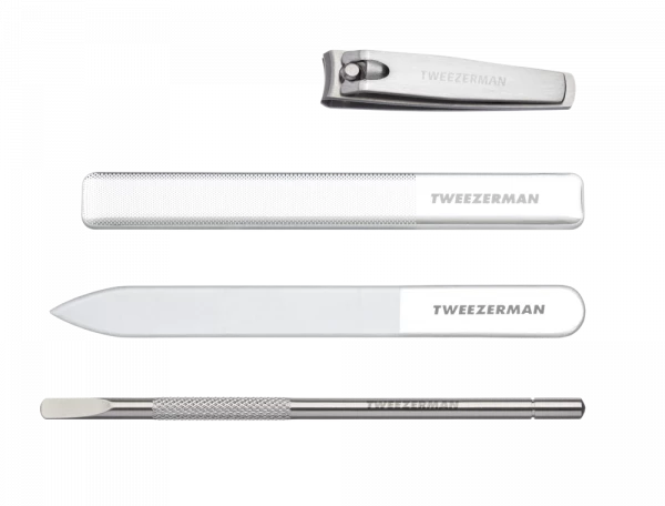 Tweezerman Glass Manicure Set, sada na manikúru se skleněnými pilníky