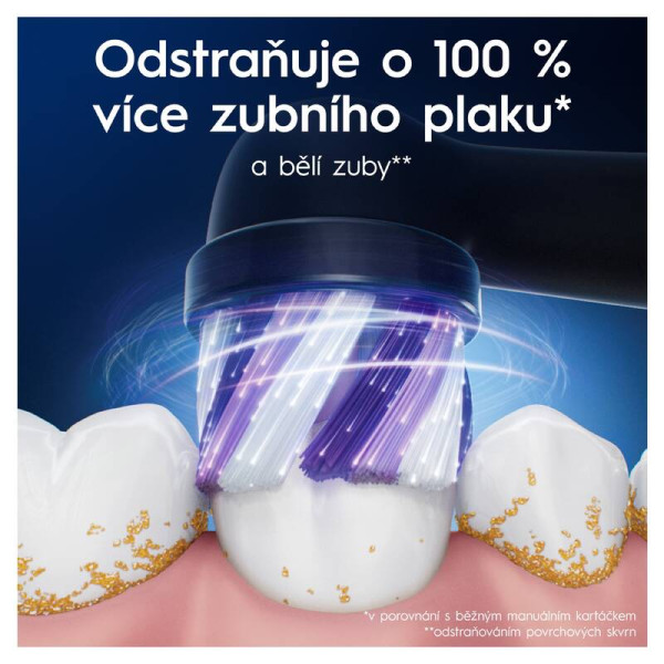 Oral-B iO Radiant White Black náhradní hlavice, 4 ks