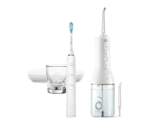 Philips Sonicare 9000 DiamondClean a Přenosná ústní sprcha HX3886/41 Sonický elektrický zubní kartáček a přístroj pro mezizubní hygienu