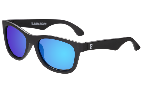 BABIATORS Polarized Navigator Jet Black, polarizační zrcadlové sluneční brýle, černé, 6+