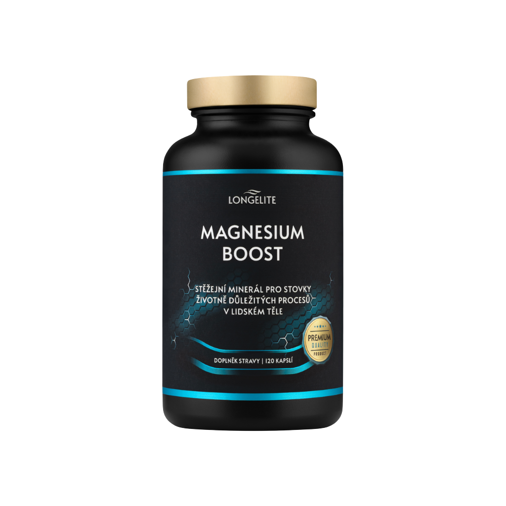 Longelite Magnesium Boost, 120 kapslí