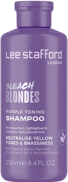 Lee Stafford Bleach Blondes Purple Toning šampon pro dokonalé blond vlasy, 250 ml