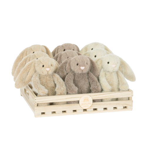 Jellycat Flufflet Bunny krémový huňatý králíček
