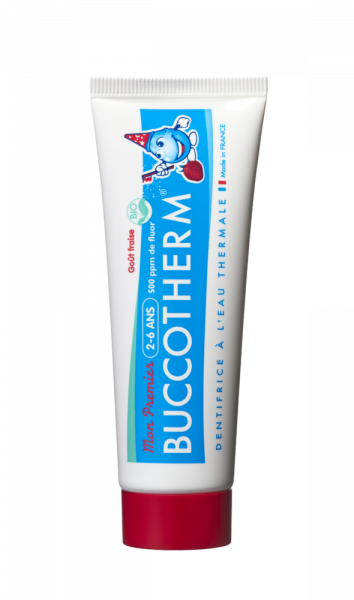 Buccotherm BIO gelová zubní pasta pro děti od 2 do 6 let, jahoda, 50 ml