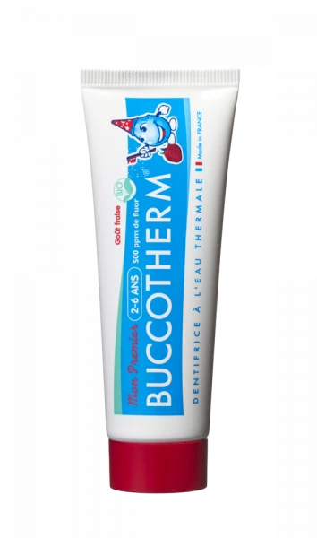Buccotherm BIO gelová zubní pasta pro děti od 2 do 6 let, jahoda, 50 ml