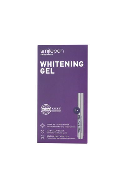 Smilepen Whitening Gel, sada gelových bělicích per (3x 6 ml)