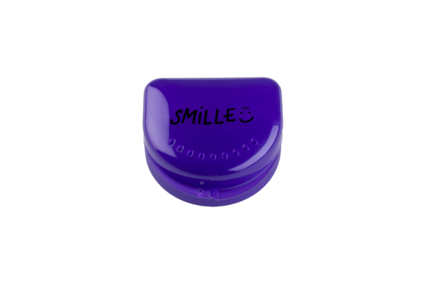 SMILLE mini schránka na nosiče nebo rovnátka fialová