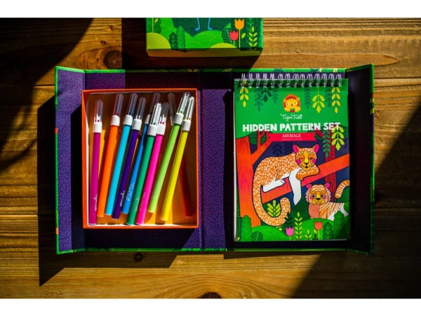 Kreativní sada omalovánek Hidden Pattern - zvířata