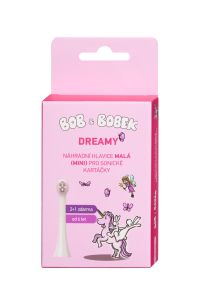 Bob a Bobek Náhradní hlavice MALÁ pro sonické kartáčky DREAMY