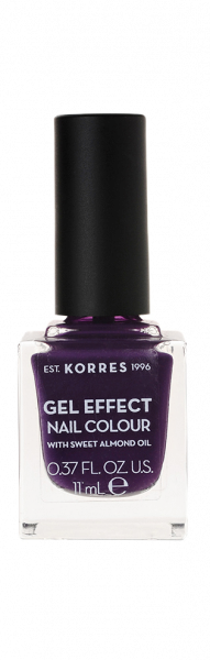KORRES Gel-Effect Nail Colour - gelový lak na nehty, 75 Violet Garden, 11 ml