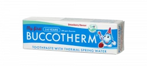 Buccotherm BIO gelová zubní pasta pro děti od 2 do 6 let, jahoda, 50 ml