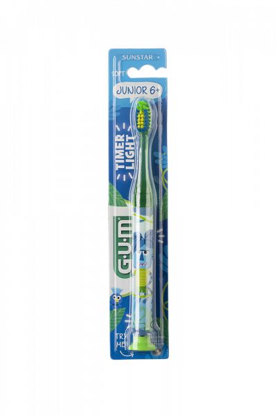 GUM Light-Up Jungle Buddies dětský blikající zubní kartáček (od 6 let)