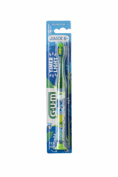 GUM Light-Up Jungle Buddies dětský blikající zubní kartáček (od 6 let)