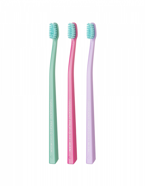 SWISSDENT COLOURS zubní kartáčky Soft-Medium (2+1 zdarma), ART BASEL