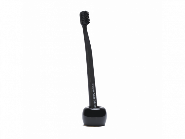 Roots keramický stojánek na zubní kartáček, černý