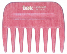 Tek AFRO COMB hřeben s širokými zuby růžový