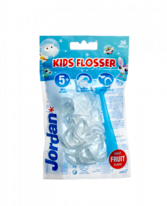 Jordan Kids Flosser luk s nití pro mezizubní čištění, 36 ks