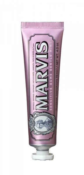 MARVIS SENSITIVE GUMS GENTLE MINT, zubní pasta pro citlivé dásně s fluoridy, 75 ml