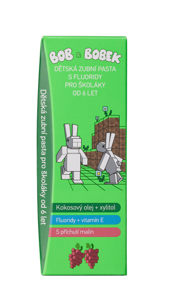 Bob a Bobek KRAFT – Fakt hustý čištění! Zubní pasta pro školáky 6+, 50 ml
