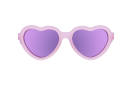 BABIATORS Polarized Hearts, Frosted Pink, polarizační zrcadlové sluneční brýle, růžové, 6+