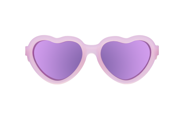 BABIATORS Polarized Hearts, Frosted Pink, polarizační zrcadlové sluneční brýle, růžové, 6+