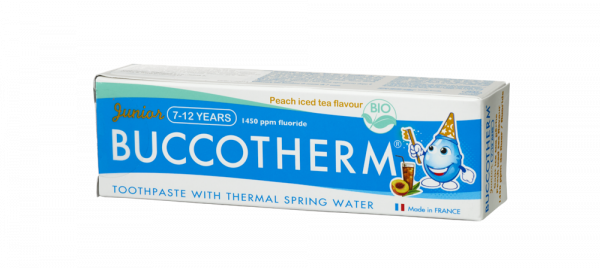 Buccotherm BIO Junior zubní pasta pro školáky, ledový čaj, 50 ml