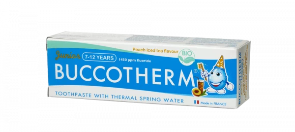 Buccotherm BIO Junior zubní pasta pro školáky, ledový čaj, 50 ml