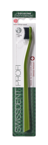 SWISSDENT COLOURS zubní kartáček, Soft-Medium, zeleno-černý