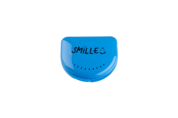 SMILLE mini schránka na nosiče nebo rovnátka světle modrá
