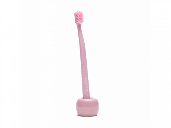 Roots keramický stojánek na zubní kartáček, růžový