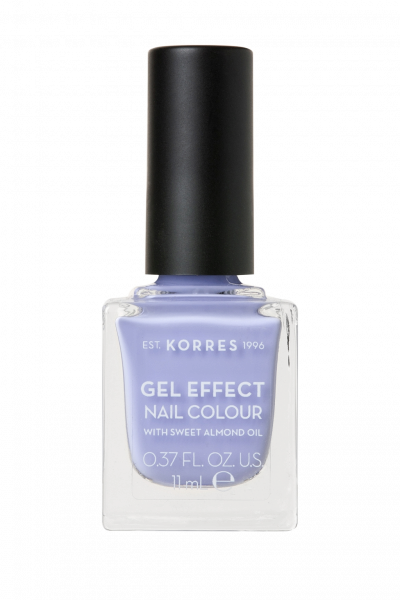 KORRES Gel-Effect Nail Colour - gelový lak na nehty, 73 Lavender Purple, 11 ml