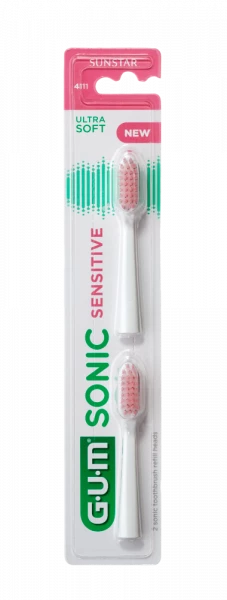 GUM Sensitive Sonic Ultra soft náhradní hlavice, 2 ks