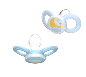 Dentistar ortodontické dudlíky 0-6 měsíců, modré