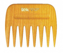 Tek AFRO COMB hřeben s širokými zuby oranžový