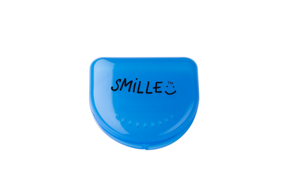 SMILLE mini schránka na nosiče nebo rovnátka tmavě modrá