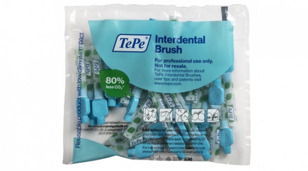 TePe Original mezizubní kartáčky z bioplastu 0,6 mm, modré,  25 ks
