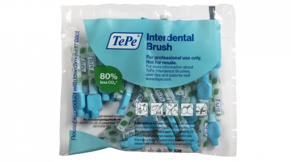 TePe Original mezizubní kartáčky z bioplastu 0,6 mm, modré,  25 ks