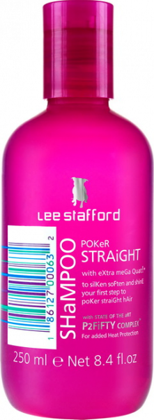 Lee Stafford Poker Straight Shampoo 250 ml Šampon pro narovnávané vlasy s P2fifty komplexem