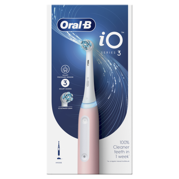 Oral-B iO Series 3 Blush Pink elektrický zubní kartáček