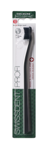 SWISSDENT COLOURS zubní kartáček, Soft-Medium, černý